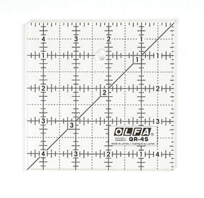 4.5" Square Frosted Ruler
