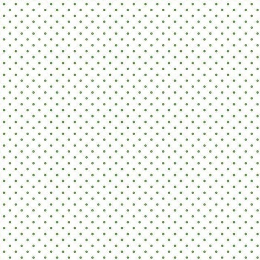 Riley Blake Fabrics by The RBD Designers Clover Swiss Dot on White Fabric