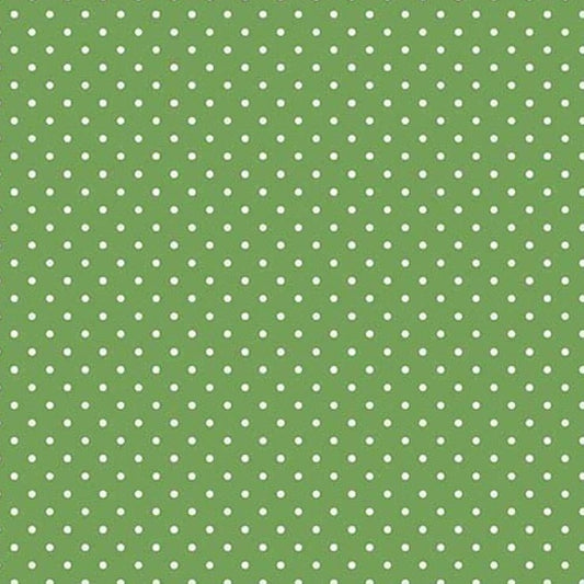 Swiss Dot Green Fabric