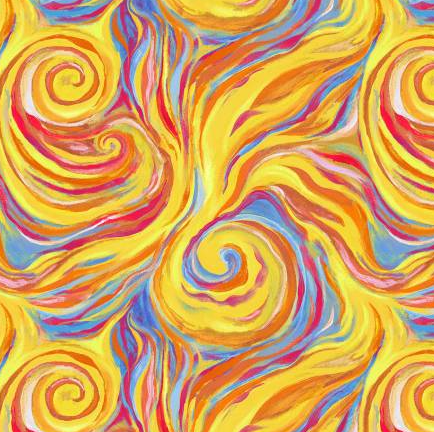 Impressions Yellow Swirl Sensation Windham 53016D 6