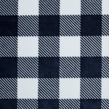 Buffalo Check Cuddle Navy/Snow Yardage