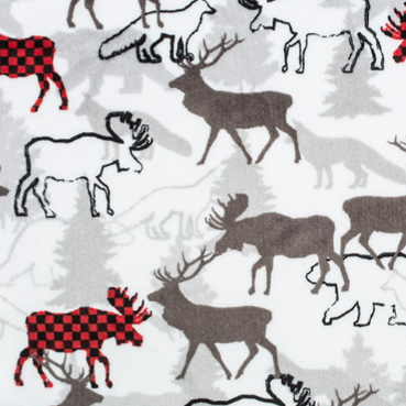 Forest Park Cuddle Scarlet Yardage
