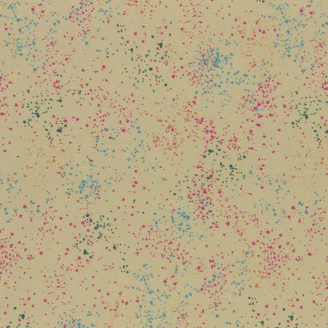 Speckled Metallic Khaki Fabric