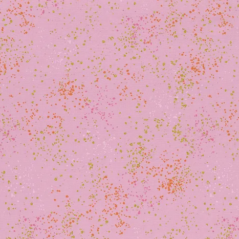 Speckled Metallic Peony Fabric