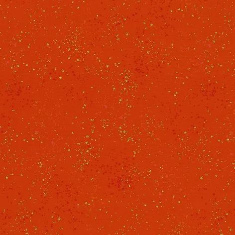 Speckled Metallic Warm Red Yardage