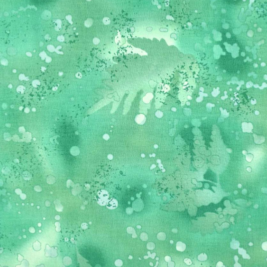 Fossil Fern Parrot Green Yardage