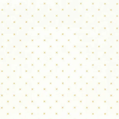 Bee Cross Stitch White Daisy Yardage