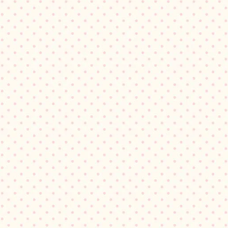 Le Crème Swiss Dot Baby Pink on Cream Yardage