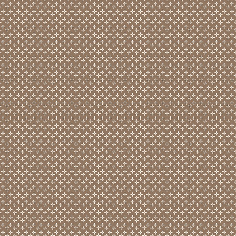 Calico Daisy Chestnut Yardage