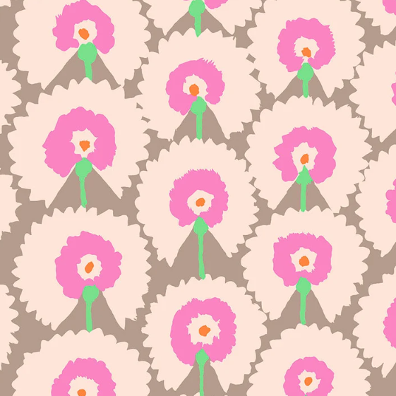 Kaffe Fassett Collective February 2022 Pastel Regal Fans Yardage