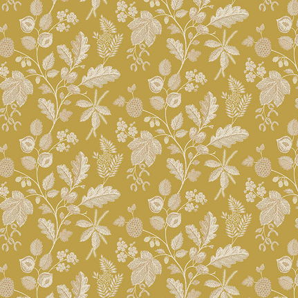 Woodland Blooms Warwick Saffron Yardage