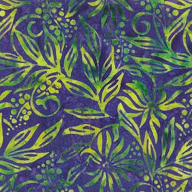 Birds of Paradise Vines Periwinkle Yardage