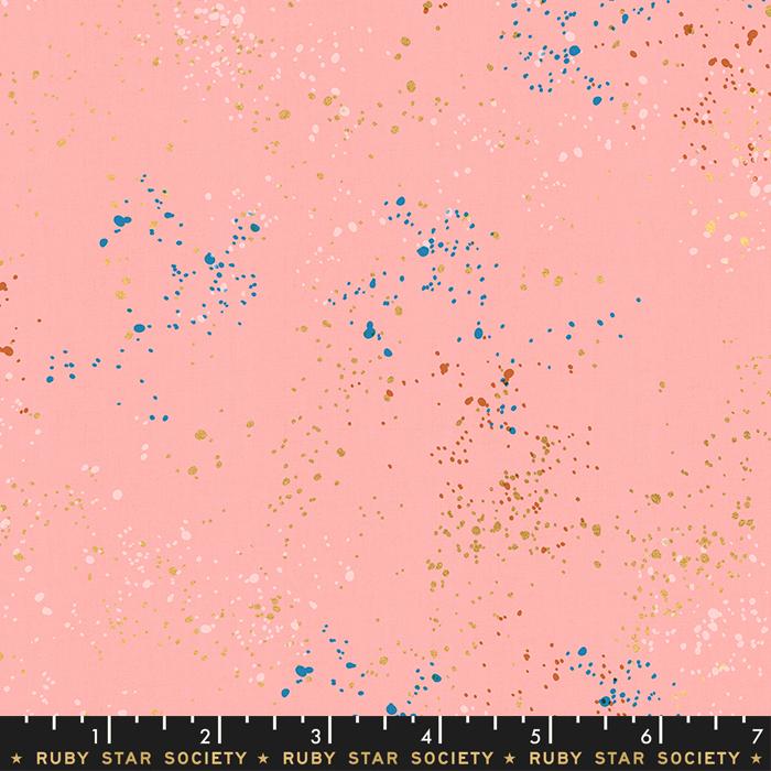 Speckled Metallic Candy Pink Yardage