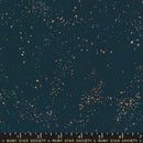 Speckled Metallic Teal Navy Yardage
