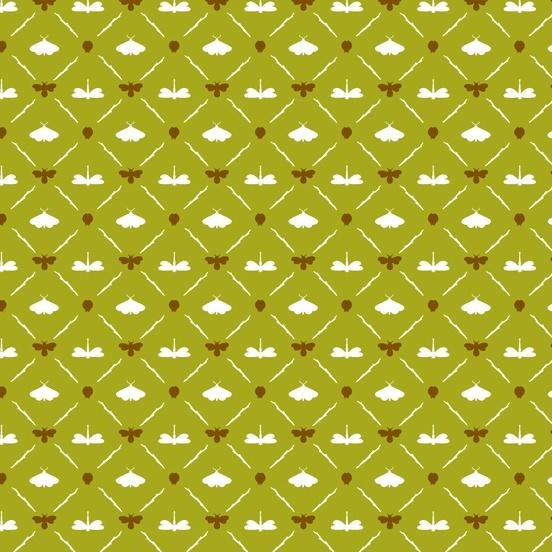 Summer School by Judy Jarvi Windham Fabrics Inside Cover Moss 52464-11