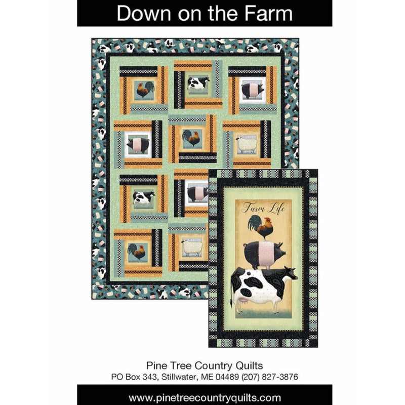 Down on the Farm Throw Quilt Pattern