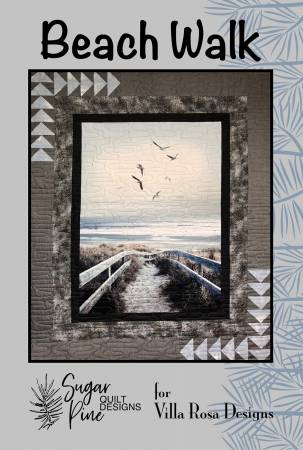 Beach Walk 56" x 68" Quilt Pattern Postcard