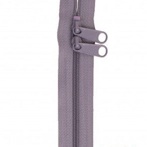 30" Handbag Zippers-Double-Slide Gunmetal
