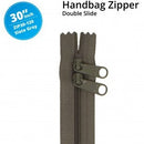 30" Handbag Zipper Double Slide Slate Gray