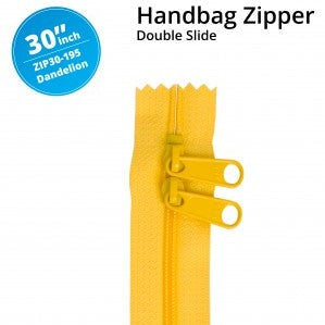 30" Handbag Zipper Double Slide Dandelion