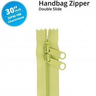 30" Handbag Zippers-Double-Slide Chartreuse