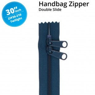 30" Handbag Zipper Double Slide Twilight