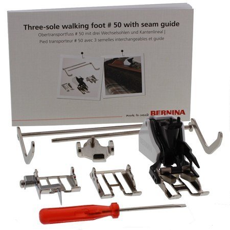 Three-Sole Walking Foot #50 w/Seam Guide (Old Style)