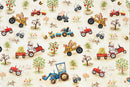 Digital Cuddle - Funny Farm Beige Yardage