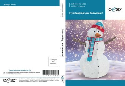 Freestanding Lace Snowman 2 CD