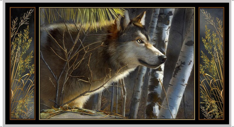 Majestic Wolves Wolf 24" x 43" Panel