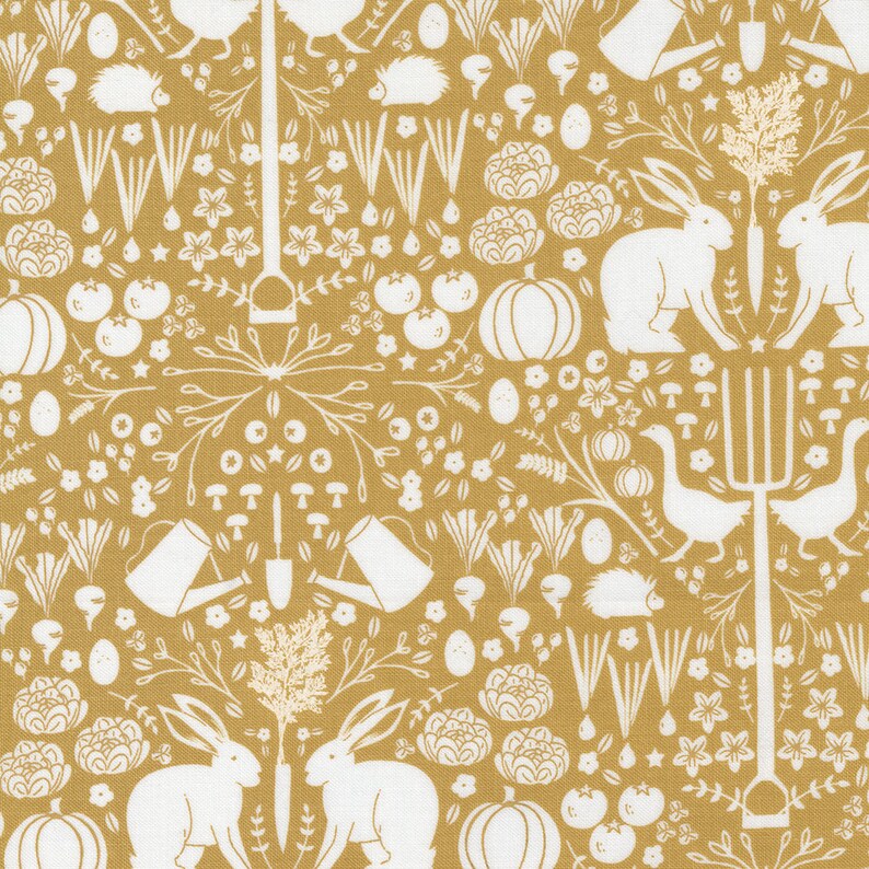 Midnight in the Garden Into The Garden Gold Yardage