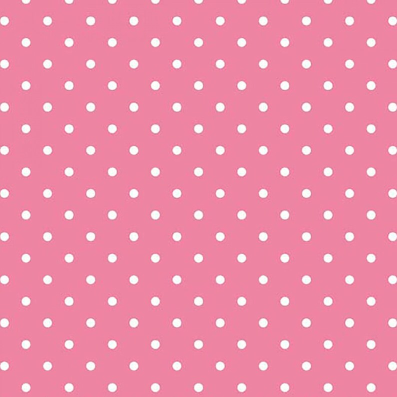 Swiss Dots Hot Pink Yardage