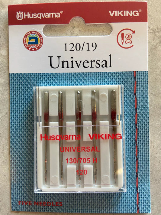 Husqvarna Viking Universal 120/19 Needles 5pk