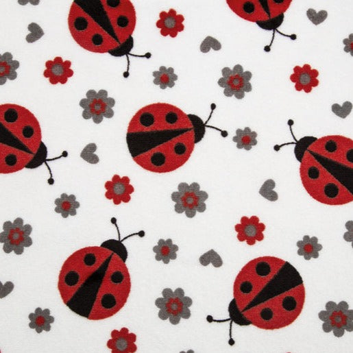 Lady Bug Cuddle Scarlet Yardage