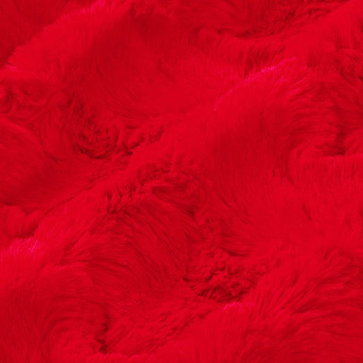 Luxe Cuddle Glacier Red Yardage