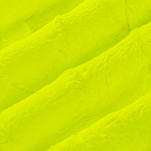 Luxe Cuddle Hide Neon Highlighter Yardage