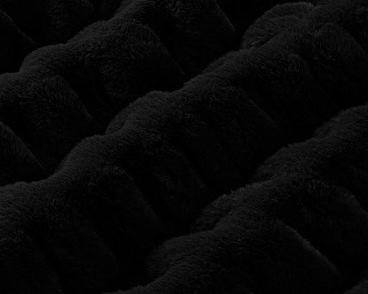 Luxe Cuddle Milan Black Yardage