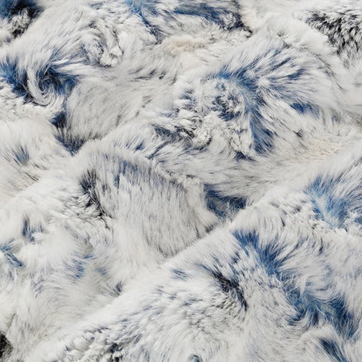 Luxe Cuddle Snowy Owl Navy Yardage