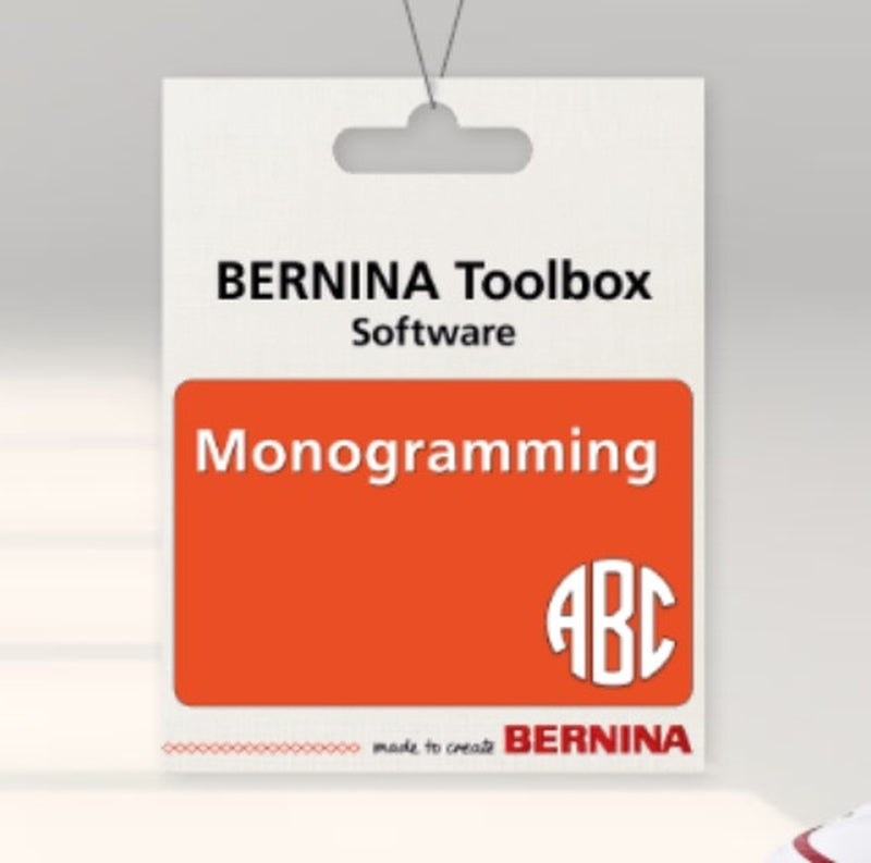 Bernina Toolbox Software Monogramming Orange Card
