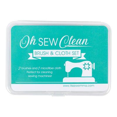 Oh Sew Clean Brush & Cloth Set