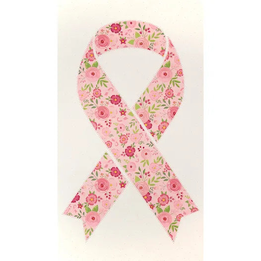 Strength in Pink Ribbon Quilt 24" Panel