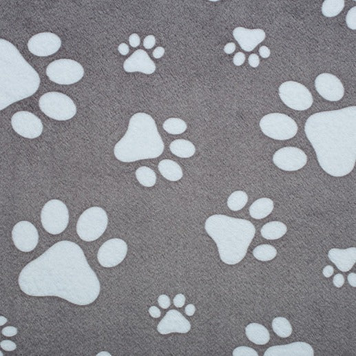 Paws Cuddle Graphite Snow Yardage