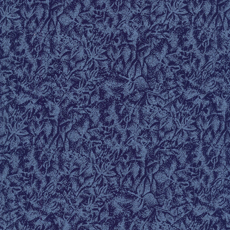 Fairy Frost Pearlized Metallic Indigo Yardage