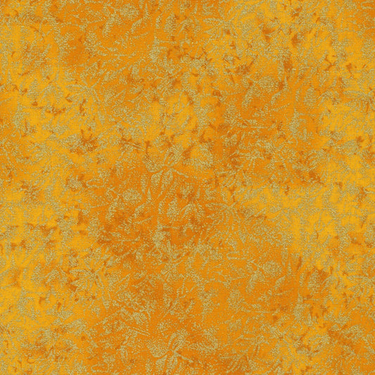 Fairy Frost Pearlized Metallic Amber Yardage
