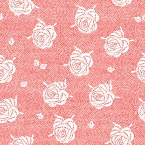 Be Mine Valentine Paper Roses Pink Yardage