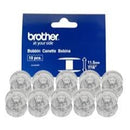 Brother 11.5mm 7/16" Plastic Bobbins 10pcs