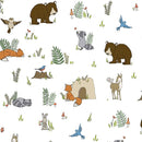 Digital Cuddle - Woodland Pals Snow Yardage