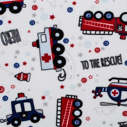 To The Rescue! Cuddle Scarlet Yardage