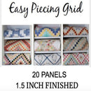 Ten Sisters Easy Piecing Grid 1.5 Inch Finished 20 Panels TS-1.5Grid 20 Panels