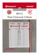 Husqvarna Viking Twin Universal 2.0mm 80/12 Needle
